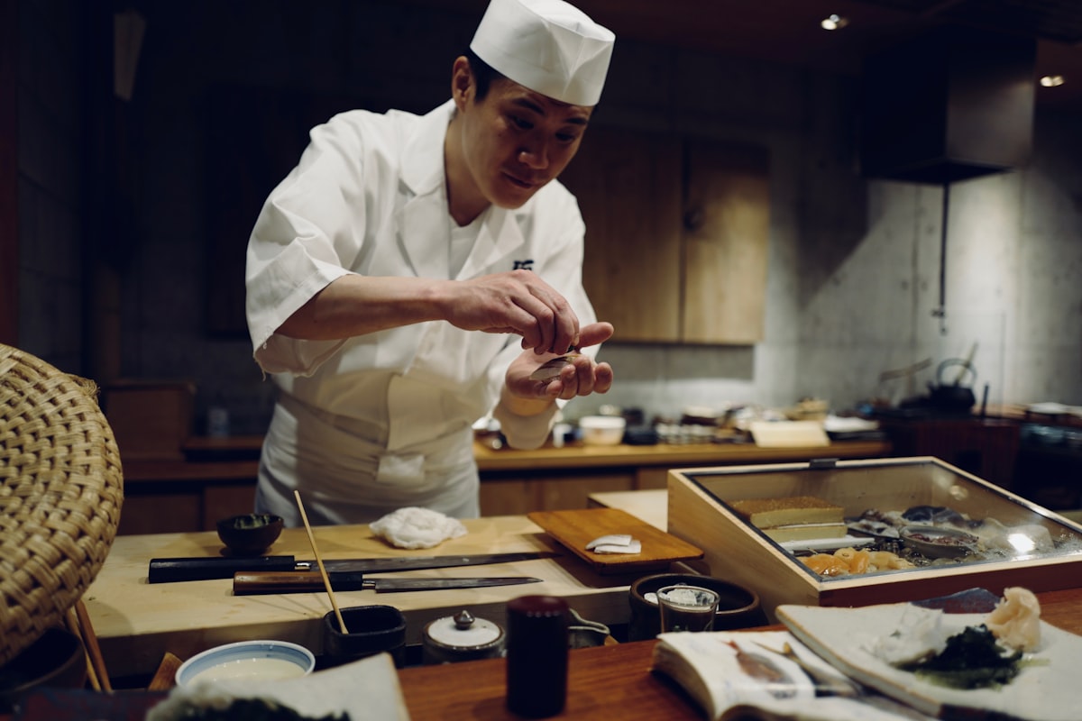 Man in chef suit