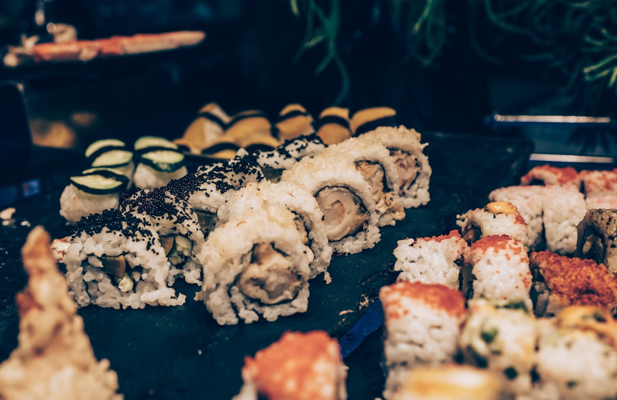 Assorted sushi