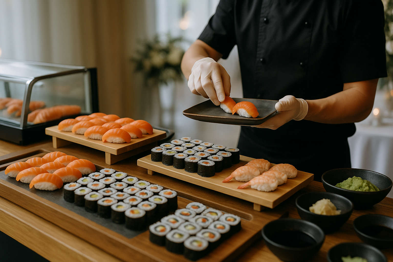 Live Sushi Station Catering Singapore