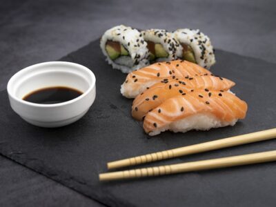 Salmon Nigiri — Sushijiro Japanese catering Singapore